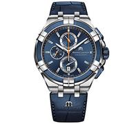 Maurice Lacroix Aikon Cronografo svizzero al quarzo 44 mm Orologio quadrante blu AI1018-SS001-432-4, Cronografo