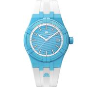 Maurice Lacroix AIKON #Tide Azzurro Bianco 40mm Orologio Svizzero al Quarzo con Diamanti AI2008-AAAA1-3A0-0