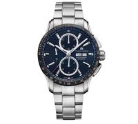 Maurice Lacroix Pontos S Chronograph PT6038-SSL22-430-1 - Blue Dial, Stainless Steel Bracelet