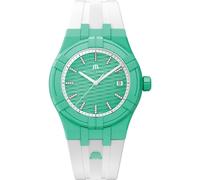 Maurice Lacroix AIKON #Tide Mint Green White 40mm Orologio svizzero al quarzo con diamanti AI2008-CCCC1-3A0-0