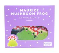Maurice Mushroom Frog String Light - Green, Red, White NUOVO