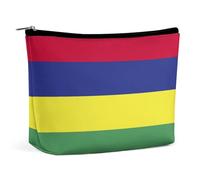 Mauritius Flag Borsa per il trucco leggera e impermeabile Borsa per cosmetici per borsa da viaggio Organizer