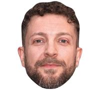 Maurizio Merluzzo (Beard) Maschere di persone famose, facce di cartone