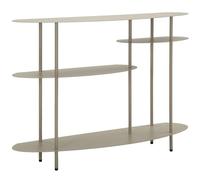 Mauro Ferretti Console Saturno Plus Tortora 82x118x34 cm in Metal
