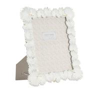Mauro Ferretti Cornice Foto Palm Leaf 28,5x1,7x33 Polyresin Bianco