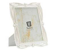 Cornice Portafoto da appoggio con cornice Dimensioni 27x1,7xh 32 cm PER FOTO 20x25 cm in POLYRESIN HEARTY Verticale Silver in scatola regalo silver