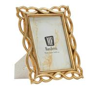 Cornice Portafoto da appoggio con cornice POLYRESIN Verticale Dimensioni 21,8x1,8x26,5 cm PER FOTO 15x20cm Oro in scatola regalo oro