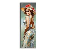 Dipinto su tela completo di telaio in legno e cornice ELEGANT Dimensione 52x4x h 152 cm telo in plastica multicolor multicolor