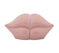 Mauro Ferretti Fermalibri Bocca 27x9x13 cm in Polyresin Rosa