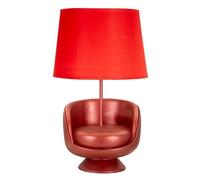 Mauro Ferretti Lampada da Comodino Midcentury Rossa cm Ø 26X43