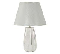 Mauro Ferretti Lampada da Tavolo Emmi Ceramica Ø 30X45 Bianco e Argento