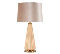 La Lampada da Tavolo PERLY incarna eleganza e raffinatezza Dimensioni Ø36,5x h 68,5 cm Lampada E-27 Attacco base dal dettagli dorati oro