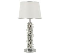 Mauro Ferretti Lampada da Tavolo Silver Flower cm Ø 35x74