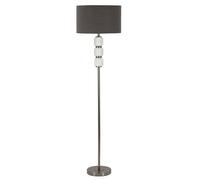 Mauro Ferretti Lampada da Terra Bright One cm Ø 42,5X164, Vetro e Ferro, Bianco e Grigio