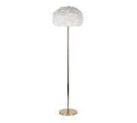 Mauro Ferretti Lampada da Terra Feathers Slim Bianca in Metallo Ø 43x170 cm