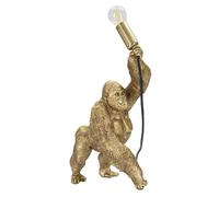 Mauro Ferretti Lampada Gorilla cm 22,5X16X40 - Resina, Oro