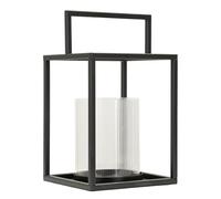 Mauro Ferretti Lanterna Simply Open cm Ø 18x31 Vetro Temperato Nero