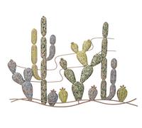 Mauro Ferretti PANNELLO IN FERRO CACTUS B cm 90X2,5 MULTICOLOR