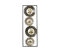 Pannello in metallo con fiori e foglie RING, 3D sono il nuovo trend Dimensioni 31x3x h 89.5 cm forme La natura incontra l'arte per decorare le tue pareti nero