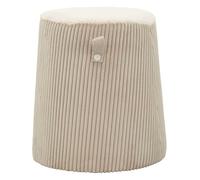 Mauro Ferretti Pouf Dublino Cone MDF Bianco Ø 41X45 cm