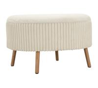 Mauro Ferretti Pouf Goteborg Big cm Ø 83X56, MDF, Bianco
