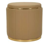 Mauro Ferretti Pouf London Contenitore Marrone cm Ø 46,5X44
