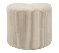 Mauro Ferretti Pouf Puff Heart Dublino MDF Bianco 49x45x42 cm