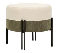 Mauro Ferretti Pouf Stile Moderno Bicolore Cm Ø 49X42