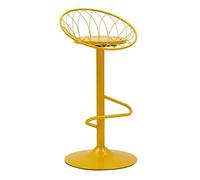 Mauro Ferretti Sgabello Bar Clox Senape Metallico 92x49x45 cm