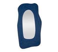 Mauro Ferretti Specchio da Muro Dafne Blu MDF e Specchio 90x165 cm
