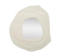 Mauro Ferretti Specchio da Muro Dalia Bianco MDF e Specchio 97x90x4 cm