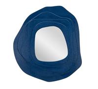 Mauro Ferretti Specchio da Muro Dalia Blu MDF e Specchio 90x97 cm