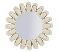 Mauro Ferretti Specchio da Muro Dune Double cm Ø 85x6, Iron, Cream, 85x85 cm