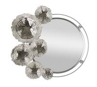 Mauro Ferretti Specchio Kandi 85x7x80 cm in Metallo e Specchio Colore Argento