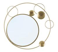Specchio da Parete cornice oro Ferro e Vetro PLANET Dimensioni 90x3xh83 cm spessore 3cm - peso 4,7 kg colore oro oro