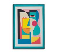 Mauro Ferretti Stampa su Tela Picassy C/Cornice -A- Multicolor 50X3,3X70 cm