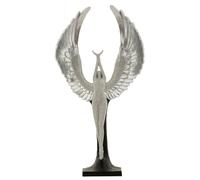 Mauro Ferretti Statuetta Sparky cm 26x9x48 in polyresin Argento e Nero