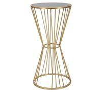 Mauro Ferretti Tavolinetto Super cm Ø 40X80 Metallo Dorato
