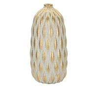 Mauro Ferretti Vaso Pepitas cm Ø 18,5X37,5 Ceramic Grey/Gold