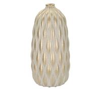 Mauro Ferretti Vaso Pepitas cm Ø 22X44 Ceramica Grigio/Oro