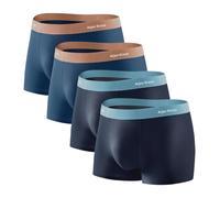 Mauro Kane Boxer da Uomo Modal Mutande Uomo Boxer Pacchetto da 4 Pantaloncini Intimo Maschile Traspirabilità Elasticizzato Trunks
