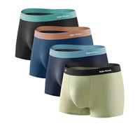 Mauro Kane Boxer da Uomo Modal Mutande Uomo Boxer Pacchetto da 4 Pantaloncini Intimo Maschile Traspirabilità Elasticizzato Trunks