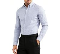 Mauro Kane Camicia Uomo Maniche Lunghe a Quadri Collo Bottoni Regular Fit | Camicia Uomo con Tasca Toracica Polsini Regolabili Ufficio e Tempo Libero Camicia da Cowboy Western Vestibilità Regolare