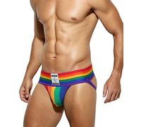 Mauro Kane Jockstrap Uomo Sospensorio Traspirante Elastico Cintura Larga | Jockstrap Uomo in Tessuto Elastico e Traspirante, Cintura Larga, Sacca Comoda, Stile Sexy per Tutti i Giorni