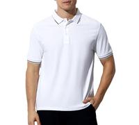 Mauro Kane Polo Uomo Maniche Corte Sportiva Golf Tennis Shirt Estate con Bottoni Poloshirt Basic T-Shirt Regular Fit