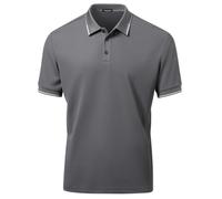Mauro Kane Polo Uomo Maniche Corte Sportiva Golf Tennis Shirt Estate con Bottoni Poloshirt Basic T-Shirt Regular Fit