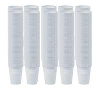 Maury's 1000 Bicchieri Bianchi in Plastica per Acqua 200 CC 10 Confezioni da 100 pz Cadauna (Bianco 200cc)