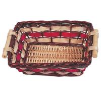 MAURY'S CESTO VIMINI RETTANGOLARE CM.44X28X14 CON MANICI