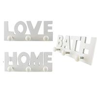 MAURY'S IL NUMERO UNO DEL RISPARMIO Appendiabito Bianco 3 Pomelli Con Scritte