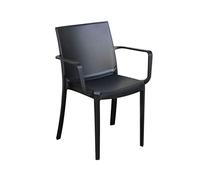 MAURY'S IL NUMERO UNO DEL RISPARMIO POLTRONA VICTORIA IN PLASTICA 55 X 58 X H82 CM (Antracite)